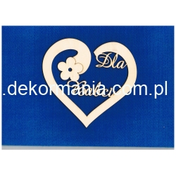 Serce "Dla Babci"  16x14,5 cm